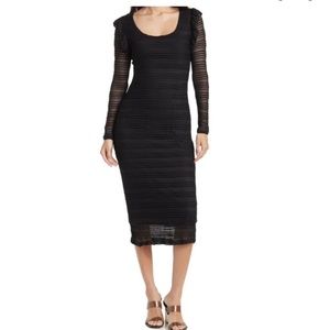 NSR long sleeve midi dress